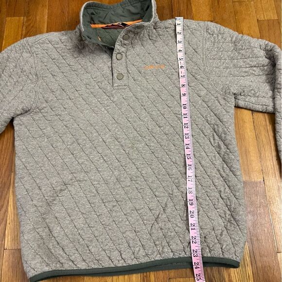 Orvis Outdoor Quilted Snap Sweatshirt men’s Small - Picture 2 of 7